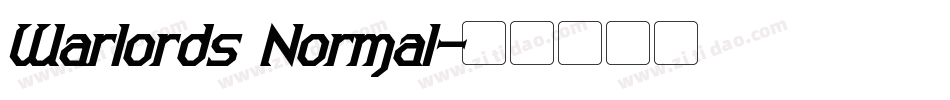 Warlords Normal字体转换
